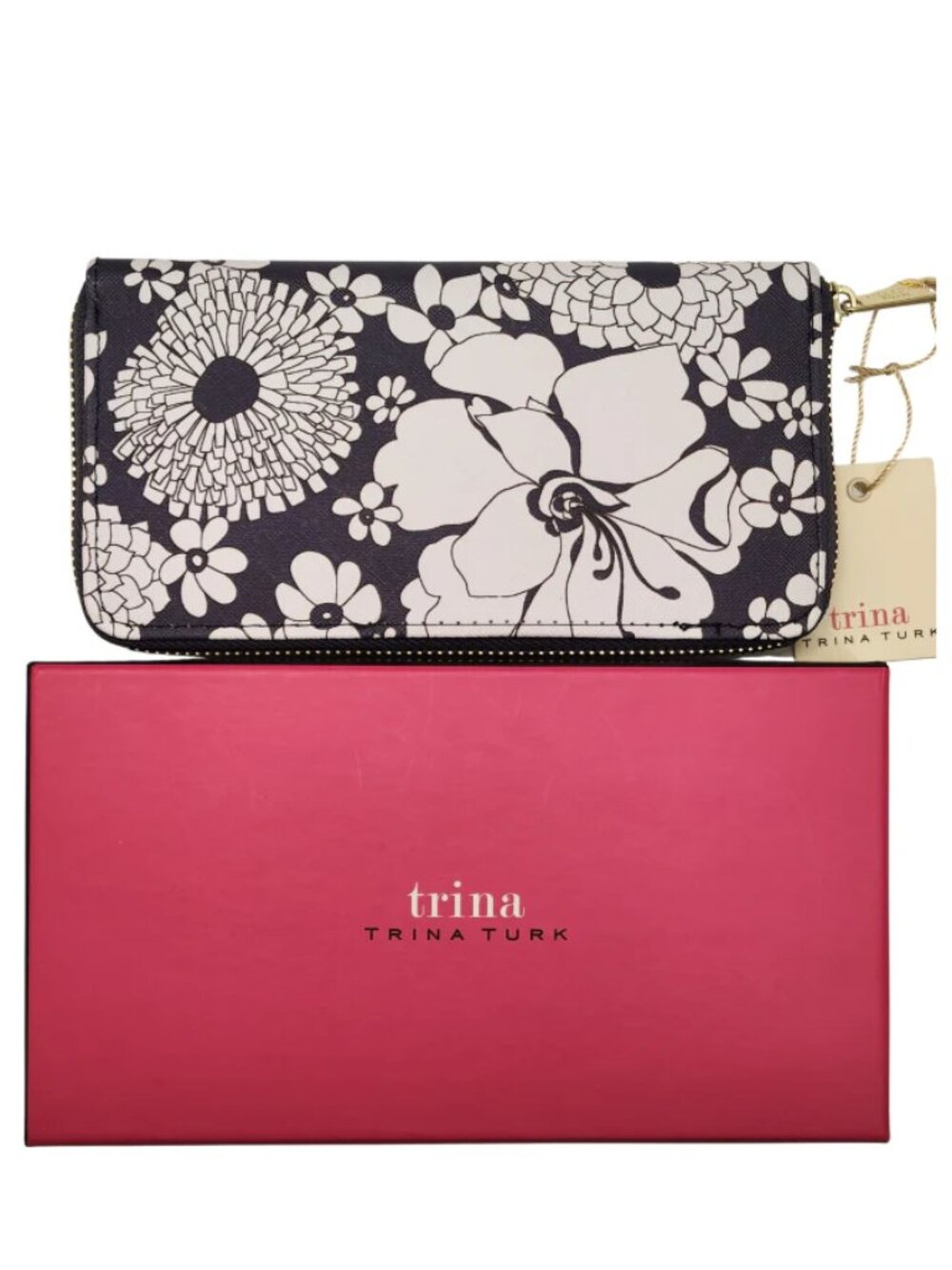 Trina Turk Floral Delight Zip Around Long Wallet - NWT